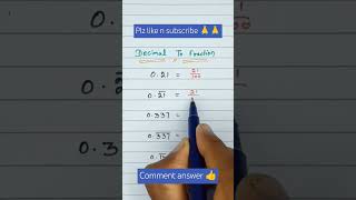 decimaltofraction decimal shorttrick maths mathstricks [upl. by Rafferty44]