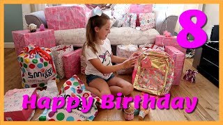 HAPPY BIRTHDAY  MAISIE OPENING PRESENTS [upl. by Josias]