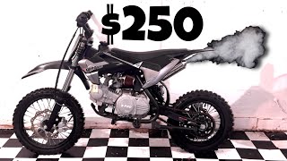 I Bought a 125cc Pit Bike For 250 It Only Needed a Carb Clean [upl. by Noryd]