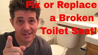 Toilet Seat Repair or Replacement [upl. by Eirahs]