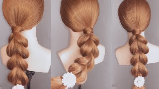 Easy and simple daily hairstyle a quick idea to make a different braid [upl. by Violet950]