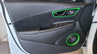 2020 Kona Door Panel Upholstery and Sony ES 3Way Speaker Upgrade [upl. by Fillander]