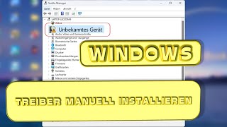 Notebook Treiber manuell installieren in Windows im GeräteManager [upl. by Eislel]