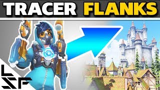 TRACER FLANK ROUTES ON EICHENWALDE  Overwatch Tips 2 [upl. by Broder]