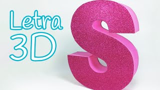 Manualidades LETRAS en 3D para decorar tu cuarto  Innova Manualidades [upl. by Alicea]