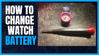 How to change a kids watch battery  Timex [upl. by Nylatsirhc]