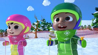 CoComelon Skiing in the Snow  Nursery Rhyme  Super Simples Songs [upl. by Courtney]