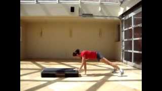 The DEFINITION of CARDIO CORE  Plank StepUps  Micaela Fitness [upl. by Eberta129]