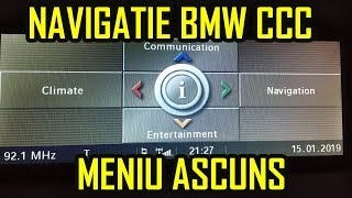 BMW iDrive CCC Professional Meniu Ascuns Navigatie E60 E90 E63 E81 X5 X6 [upl. by Eiramalegna]