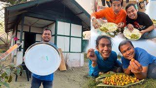 Bought A Big Thali for Mukbang from Local Market  ​⁠MonuBikomiya ke sath Jujube eating Challenge [upl. by Launam648]