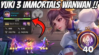 YUKI 3 HYPER 3 STAR IMMORTALS WANWAN ❗ UNLIMITED BURST DAMAGE ❗MAGI CHESS [upl. by Kataway711]