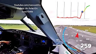 ¿A qué VELOCIDAD despega un AVIÓN ✈️ Airbus en KMH [upl. by Assiluj]