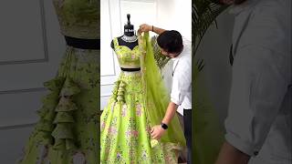 Lehenga Making Process  Lehenga Choli shortsfeed shorts [upl. by Marve]