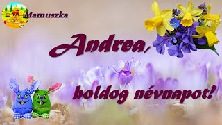 Andrea sok boldog névnapot kívánunk [upl. by Aihc]