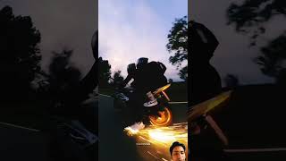 Fire on shoes automobile mt15 duke rider ytshorts trending smartphone [upl. by Iredale]