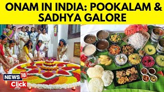 Onam Celebrations In Kerala News  Onam In India Pookalam amp Sadhya Galore  Kerala News  N18V [upl. by Ybreh]