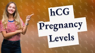 How much hCG level confirms pregnancy [upl. by Grof560]