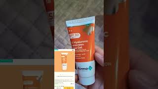 The derma sunscreen SPF 50 bestsunscreenforface skincareproducts trending beautyhacks [upl. by Eelyk]