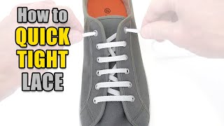 Quick Tight Lacing Tutorial – Professor Shoelace [upl. by Lletnwahs]