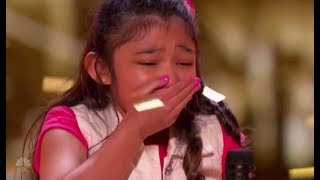 Angelica Hale GOLDEN BUZZER after Burning Down AGT with quotGIRL ON FIREquot  Americas Got Talent [upl. by Gnol]