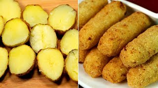 Crocchette di patate la ricetta più semplice e veloce  SaporitoTV [upl. by Hildegarde]