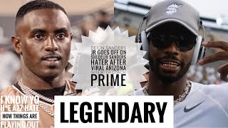 Deion Sanders Jr GOES OFF On Shedeur Sanders Hater After VIRAL Arizona Win Wit Coach Prime [upl. by Noedig]