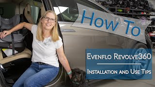 Evenflo Revolve360 Rotating Carseat Installation with Seat Belt [upl. by Edahsalof883]