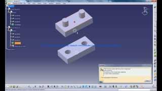 CATIA V5 4 Boolean operations in Catia [upl. by Dnalor]