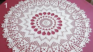 CROCHET Doily Tutorial How to crochet Part 1 [upl. by Miru]