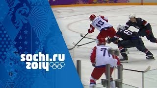 Ice Hockey  Mens Group A  USA v Russia  Sochi 2014 Winter Olympics [upl. by Sucul]