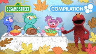 Happy Thanksgiving from Elmo and Friends  1 HOUR Sesame Street Compilation [upl. by Aniahs]