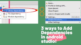 3 ways to Add Dependencies in android studio How to add dependencies in android studio [upl. by Nayt]