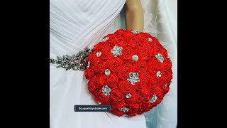 Easy DIY Brooch Bouquet l Bridal Bouquet l Wedding Project l Bouquet Kit Alana [upl. by Nniroc608]