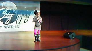 7 yr old Brooklynn performs her 1st Gospel Rap [upl. by Enilamme65]