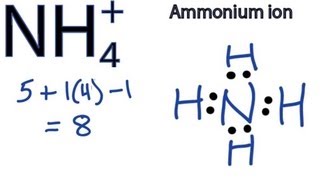 NH4 Lewis Structure  How to Draw the Dot Structure for NH4 Ammonium Ion [upl. by Delilah]