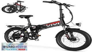 Vivi Electric Bike 20quot x 24 Fat Tire Folding Electric Bike Peak Review [upl. by Aisercal369]