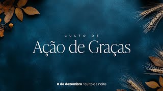 CULTO AO VIVO • Culto de Ação de Graças • PIB Montenegro 08122024 [upl. by Lurlene]