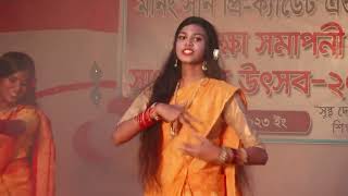 Dhim Tana Cover Dance  Mone Rong Legeche Basanta Eseche Dance Performance [upl. by Sawyor]