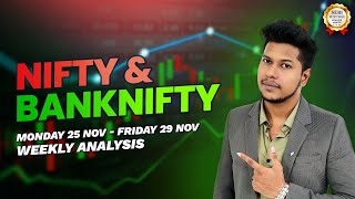 Nifty Prediction And Banknifty Analysis For Tomorrow  Monday 25 November 2024 [upl. by Seigel]