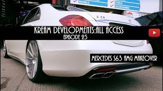 Kream DevelopmentsAll access Episode 25  S63 AMG wrap wheels and exhaust [upl. by Vonni469]