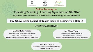 Day 4 Leveraging CollabGEO tool in teaching Geometry on DIKSHA [upl. by Alviani]