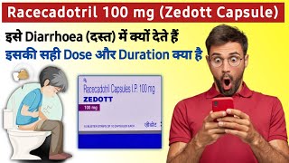 Racecadotril 100mg Capsules Zedott 100mg Capsule  Zedott in diarrhoea  Enuff Tablets  Redotil Tab [upl. by Ehtiaf]