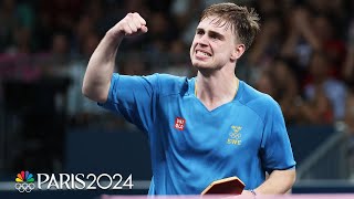 Moregardh PERSEVERES advances to table tennis final in dream run  Paris Olympics  NBC Sports [upl. by Zulaledairam158]