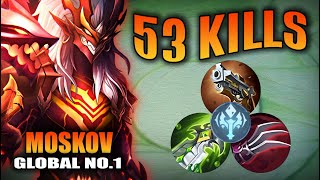 TOP 1 GLOBAL MOSKOV BEST 1 HIT BUILD 2024 THIS BRUTAL INSANE BUILD IS TOTALLY BROKEN [upl. by Thistle538]