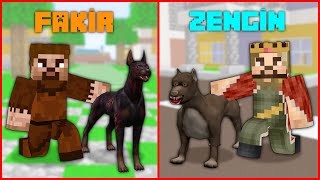 FAKİR KÖPEK VS ZENGİN KÖPEK 🐺  Minecraft ZENGİN FAKİR HAYATI [upl. by Attenhoj551]