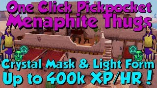 Up to 400k Thieving XPHR Menaphite Thugs Runescape 3 Crystal Mask amp Light Form [upl. by Andonis]