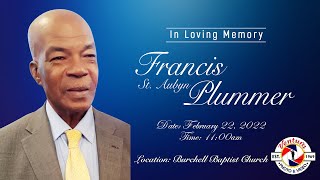 Thanksgiving Service for the Life of Francis St Aubyn Plummer [upl. by Armillas265]