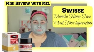 Swisse Manuka Honey Detox Face Mask  Mini Review with Mel  First Impressions [upl. by Tica]