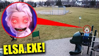 We used Our Drone to CATCH ELSAEXE at Haunted park Near STROMEDYS House We Found HER [upl. by Narf]