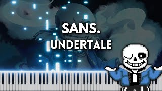 sans  Undertale Piano Cover FREE MIDI [upl. by Berglund]